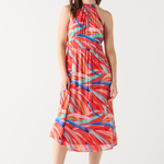 Tropical Sunset Halter Dress image 0