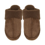 Faux Suede Sherpa Slippers image 1