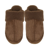 Faux Suede Sherpa Slippers image 1