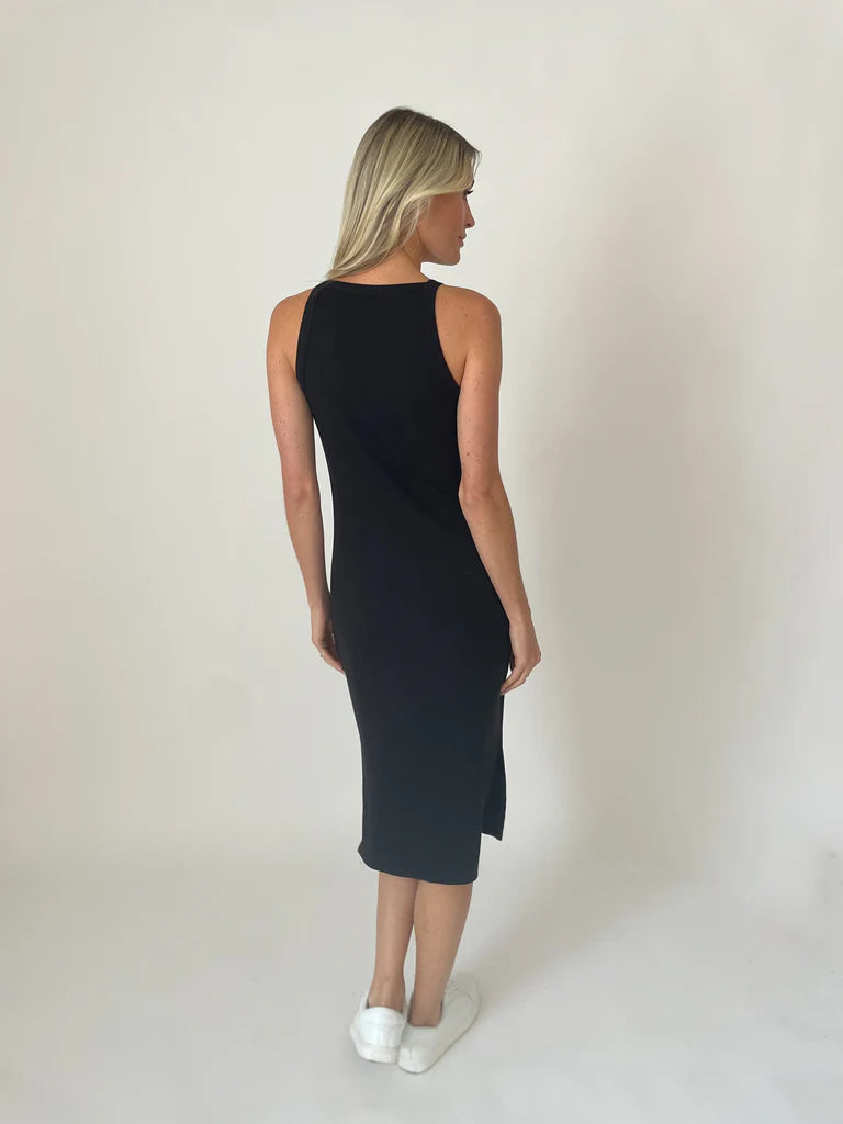 Caroline Ribbed Slit Dress image 5