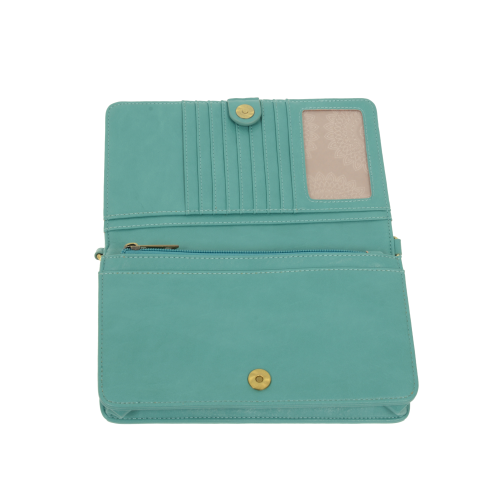 Billie Mini Organizer Crossbody | Turquoise