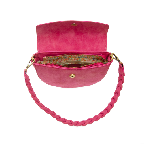 Luna Crescent Crossbody | Fuchsia