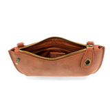 Faux Suede Mini Crossbody Wristlet Clutch