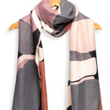 Muted Neutrals Abstract Scarf