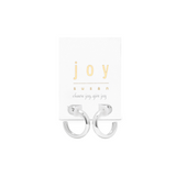 Hollowed Post Water Resistant Huggie Hoops