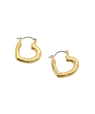 Heart Hoop Earrings