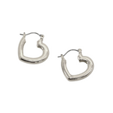 Heart Hoop Earrings