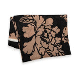 Black Grand Mums Stencil Scarf