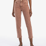 Reese High Rise Ankle Straight Leg - Coffee image 0