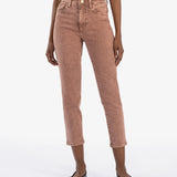 Reese High Rise Ankle Straight Leg - Coffee image 0