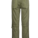 Elizabeth High Rise Straight Legs - Olive image 2