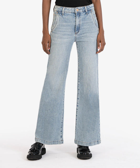 Meg H-Rise, W-Leg Trousers image 0