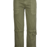 Elizabeth High Rise Straight Legs - Olive image 0
