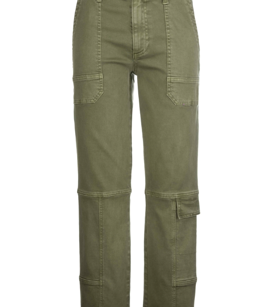Elizabeth High Rise Straight Legs - Olive image 0