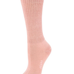 Rib Knit Organic Cotton Crew Socks image 0