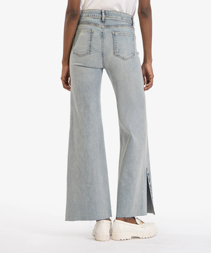 Meg High Rise Split Ankle Flares image 2
