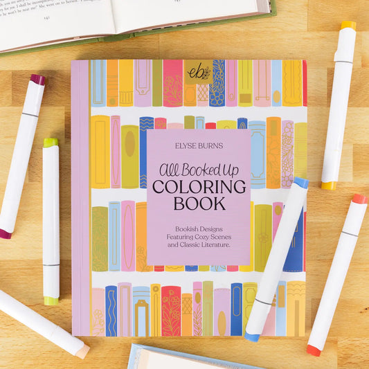 All Booked Up Coloring Book | Bookish & Reading