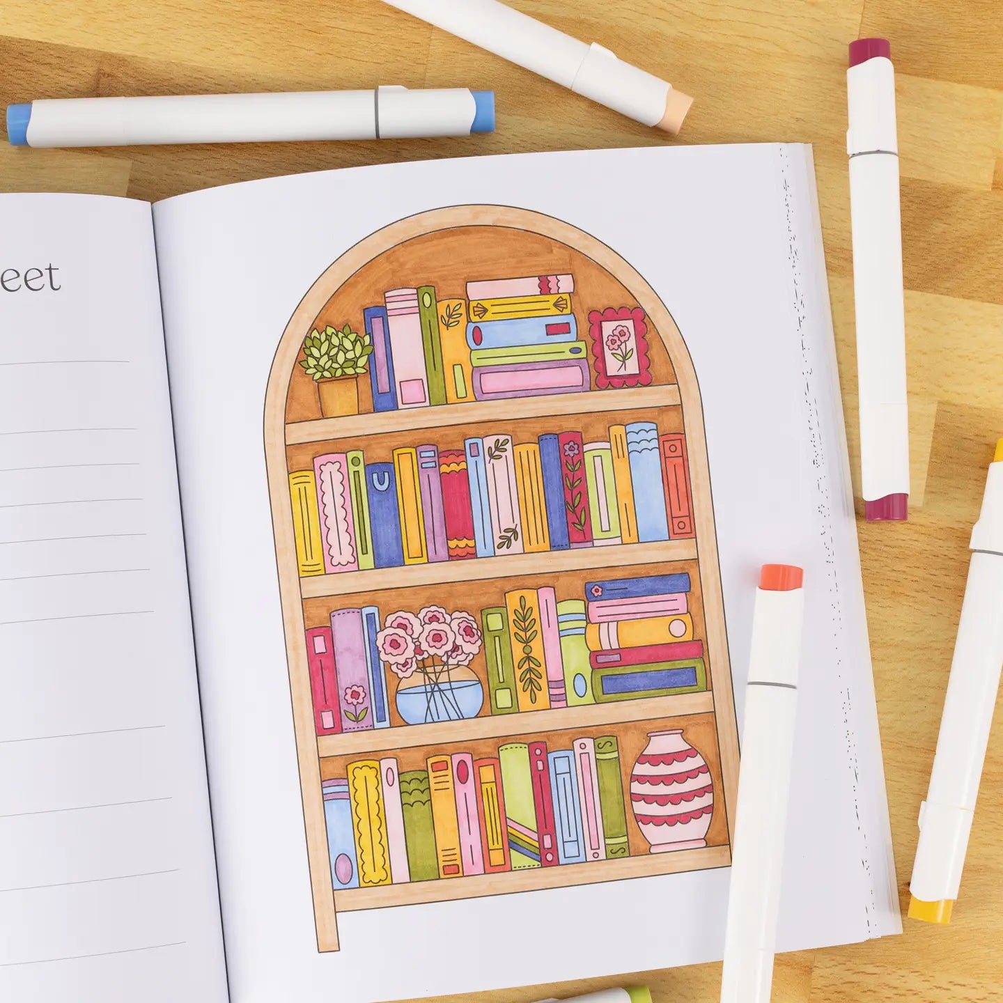 All Booked Up Coloring Book | Bookish & Reading