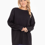 Organic Cotton Long Sleeve Boyfriend Tee image 0