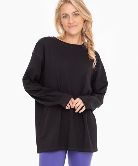 Organic Cotton Long Sleeve Boyfriend Tee image 0