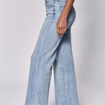 Fiona High Rise Wide Legs with Raw Hem- Montilla image 2