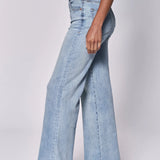 Fiona High Rise Wide Legs with Raw Hem- Montilla image 2