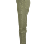 Elizabeth High Rise Straight Legs - Olive image 1