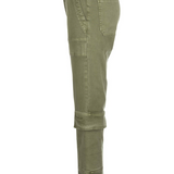 Elizabeth High Rise Straight Legs - Olive image 1