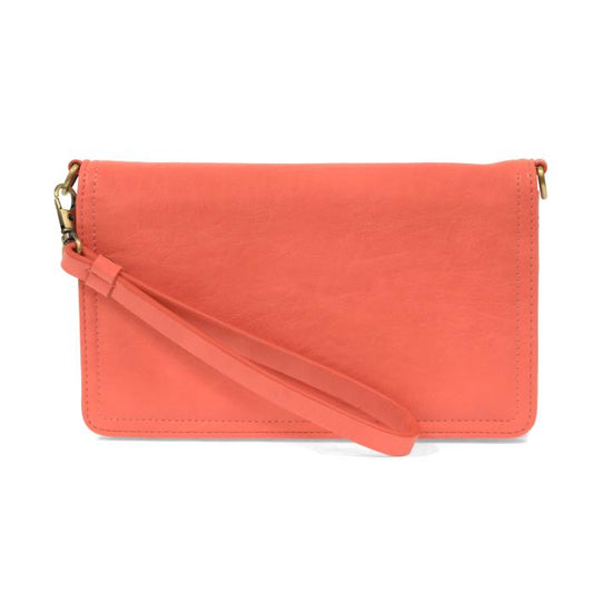 Billie Mini Organizer Crossbody | Bright Coral