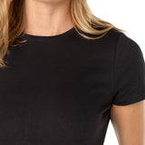 Short Sleeve Crew Neck Tee - Black
