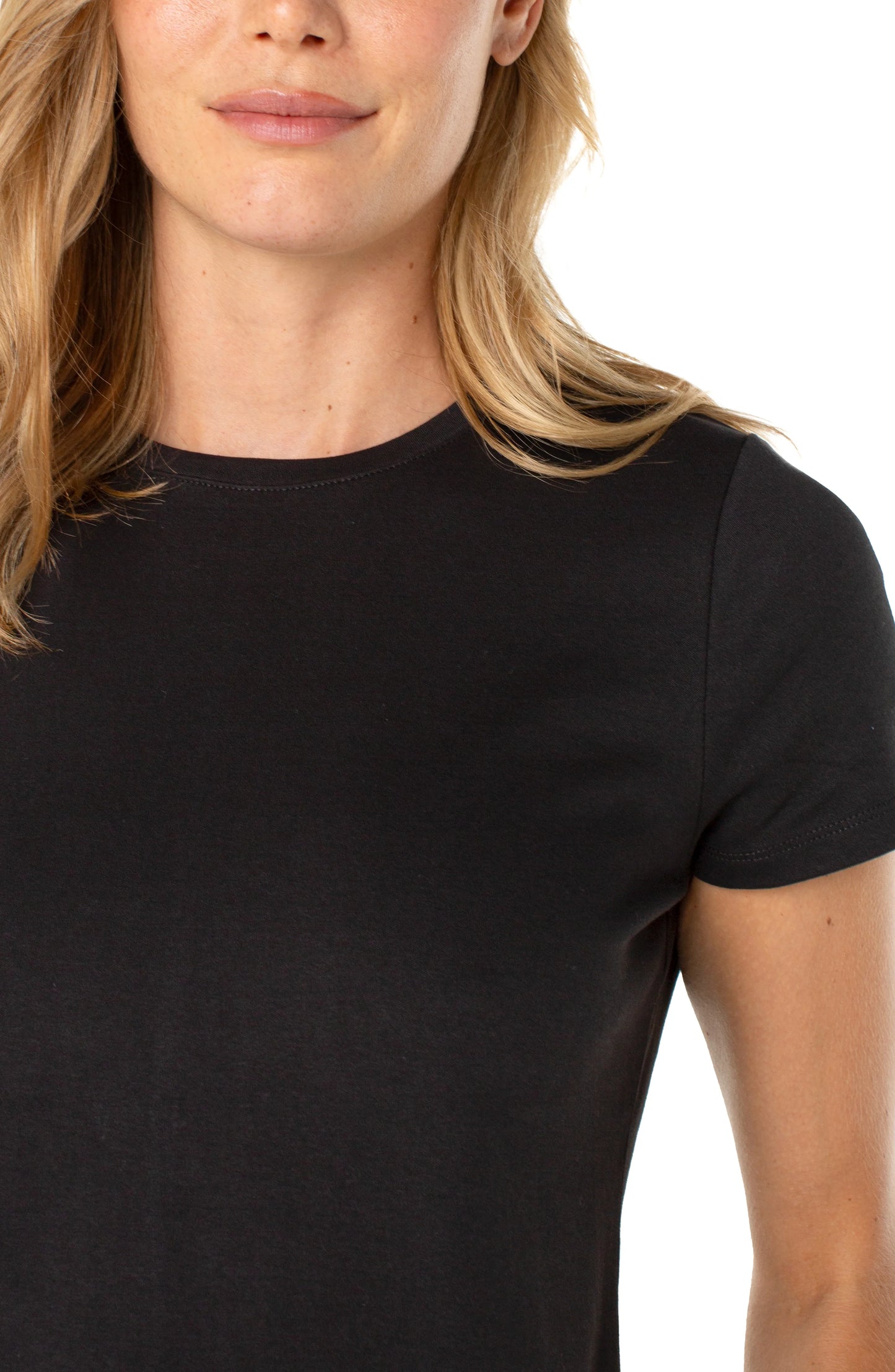 Short Sleeve Crew Neck Tee - Black