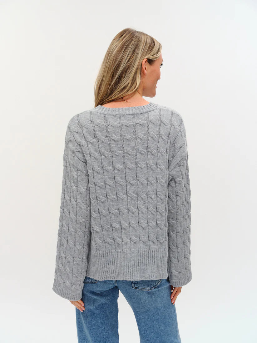 The Willow Sweater - Heather Grey