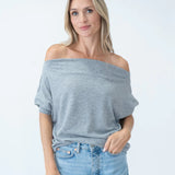 Short Sleeve Anywhere Top | Heather Grey